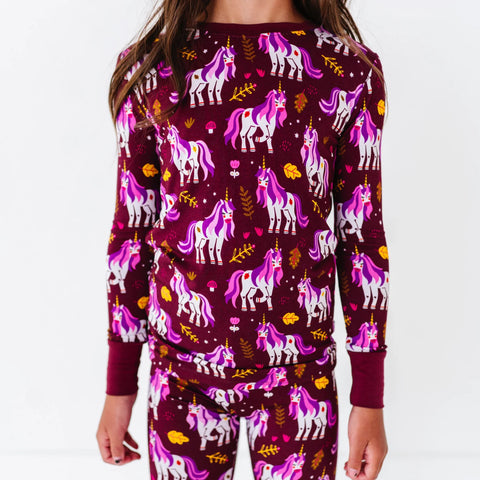 Unicorn Dreams Kids Bamboo Pajamas - Kiki + Lulu