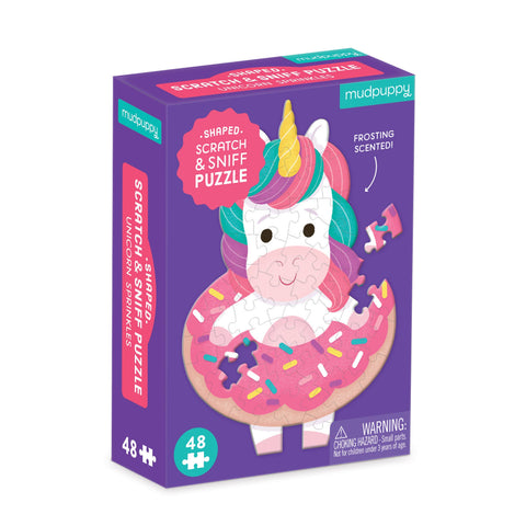 Unicorn Sprinkles 48 Piece Mini Scratch & Sniff Puzzle - Mudpuppy