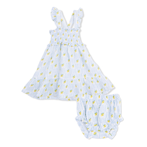 Smocked Ruffle Sundress with Bloomer - Lovely Lemons