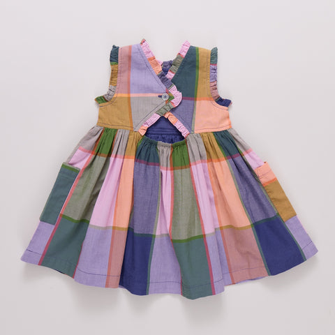 Girls Alyssa Dress - Plaid Madras