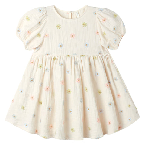 Marley Dress || Embroidered Daisies