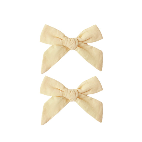 Bows, Set Of 2 || Lemon