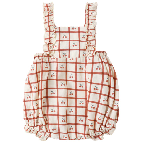 Chiara Romper || Cherry Check