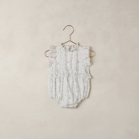 Alice Romper | French Floral Stripe
