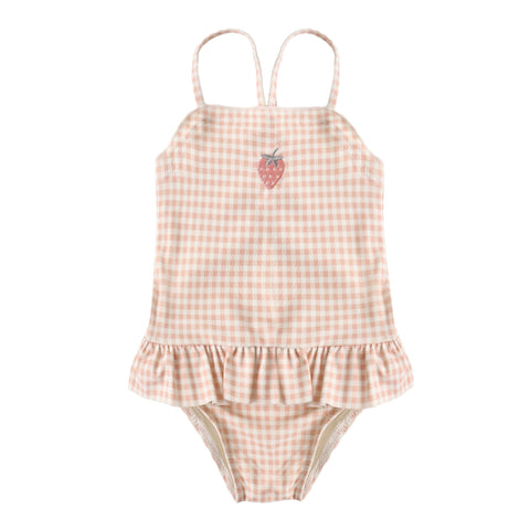 Tori Skirted One-Piece || Petal Gingham