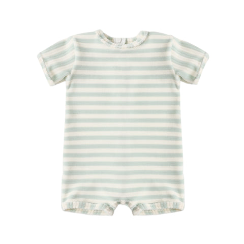 Shorty One-Piece || Seafoam Stripe