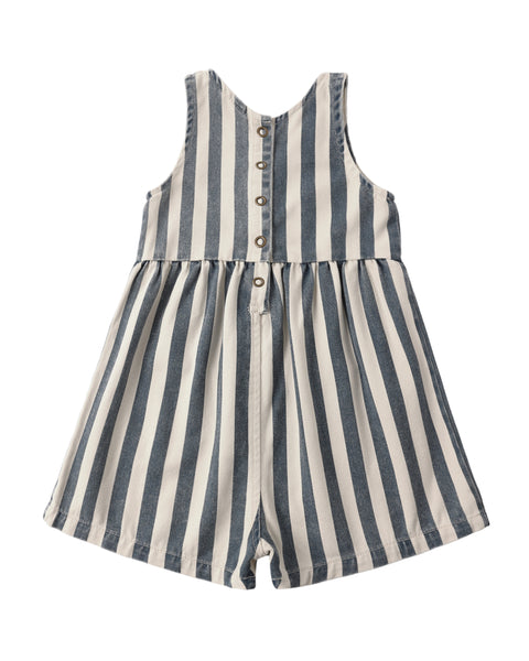 Dani Romper || Navy Stripe