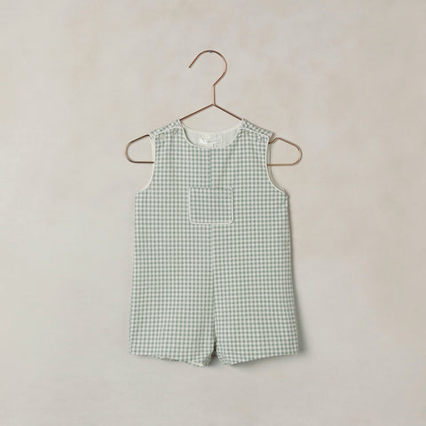 Georgie Romper | Eucalyptus Check