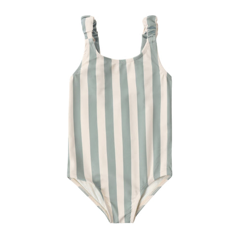 Scrunch One-Piece || Green Stripe
