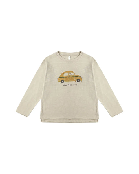 Raw Edge Long Sleeve Tee | Taxi