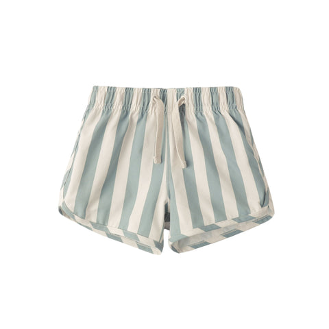 Swim Trunk || Green Stripe