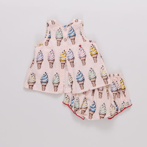 Baby Girls Jaipur 2-Piece Set - Pink Soft Serve