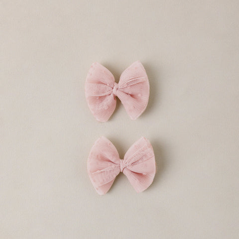 Flutter Tulle Clips | Cotton Candy