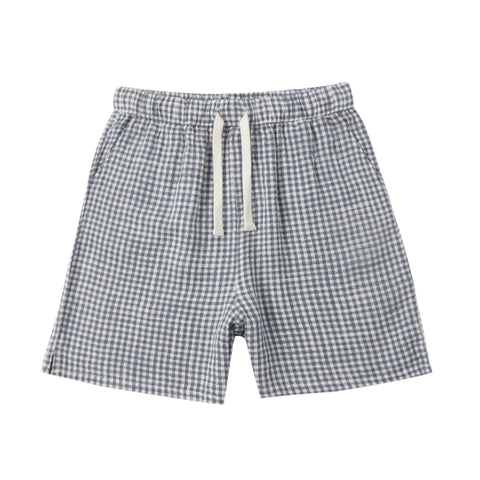Perry Short || Marine Gingham