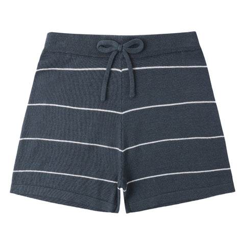 Chandler Knit Short || Navy Stripe