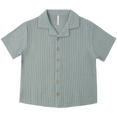 Lapel Collar Shirt || Sea Green
