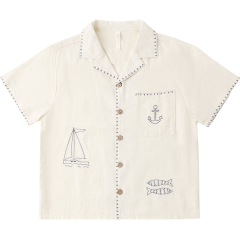Lapel Collar Shirt || Sailor