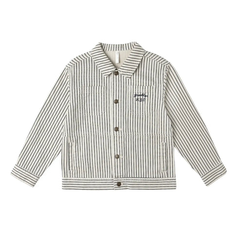 Chore Coat | Navy Pinstripe