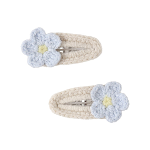 Crochet Clip Set || Natural