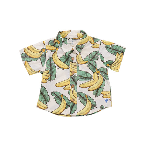 Baby Boys Jack Shirt - Banana Leaves