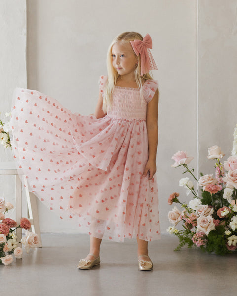 Valentina Dress | Bubblegum Hearts - Noralee