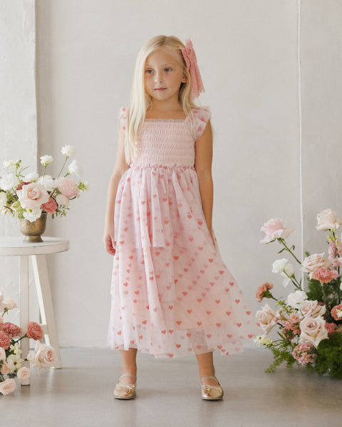 Valentina Dress | Bubblegum Hearts - Noralee