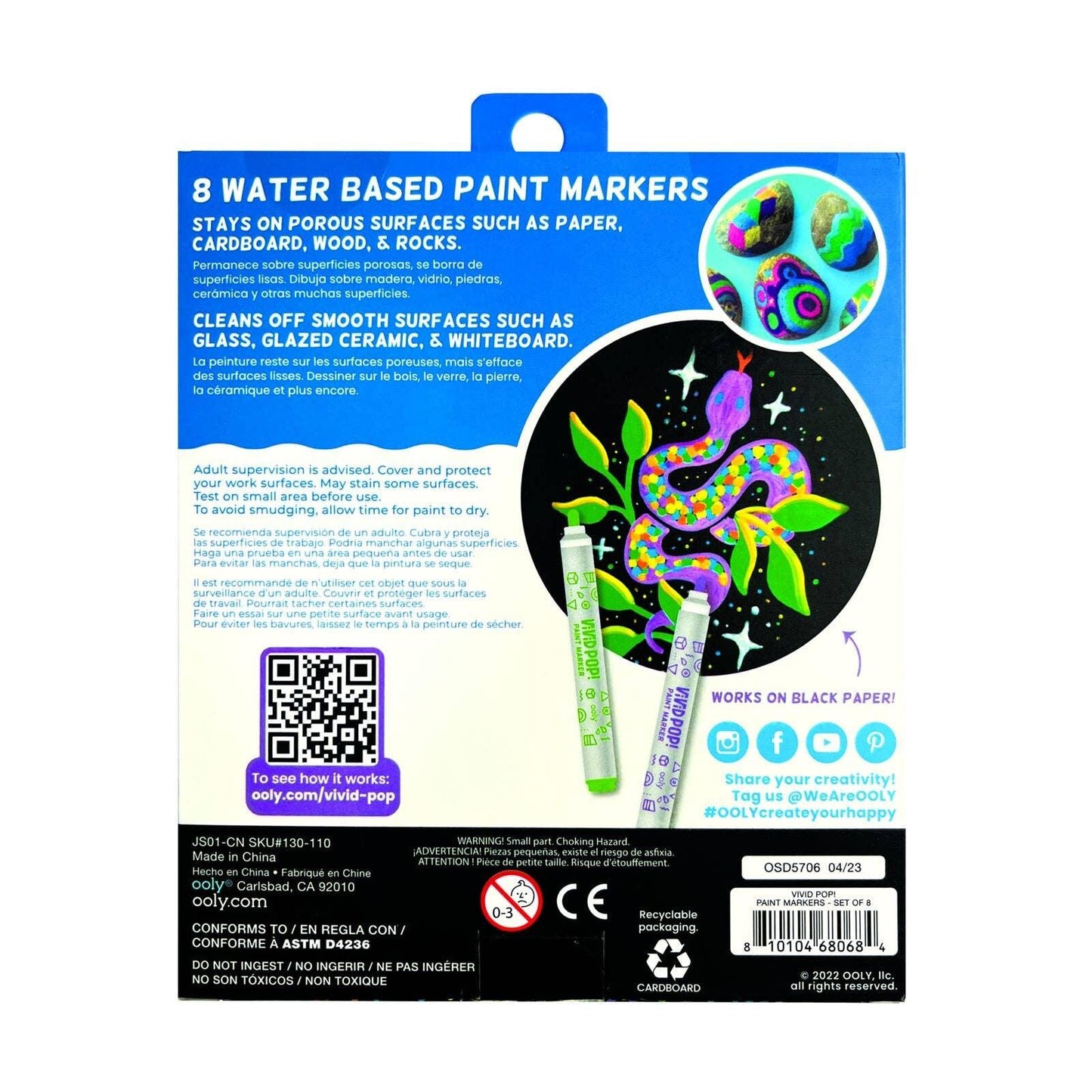 Vivid Pop! Water Based Paint Markers - OOLY