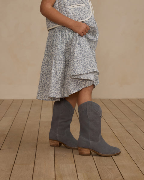 Western Boot | Dusty Blue - Rylee + Cru