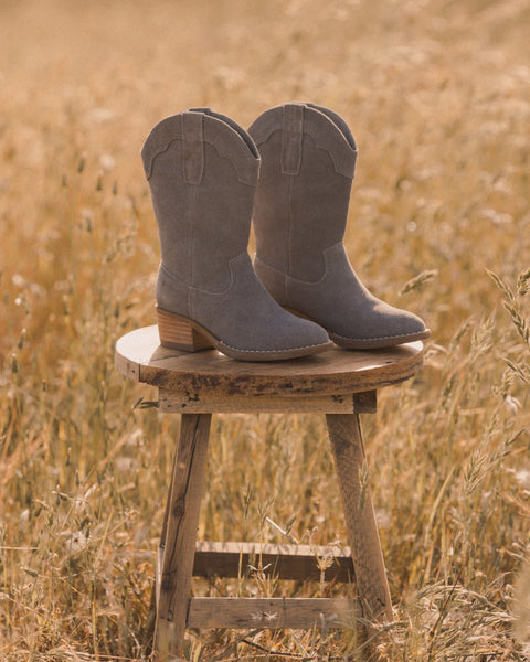 Western Boot | Dusty Blue - Rylee + Cru