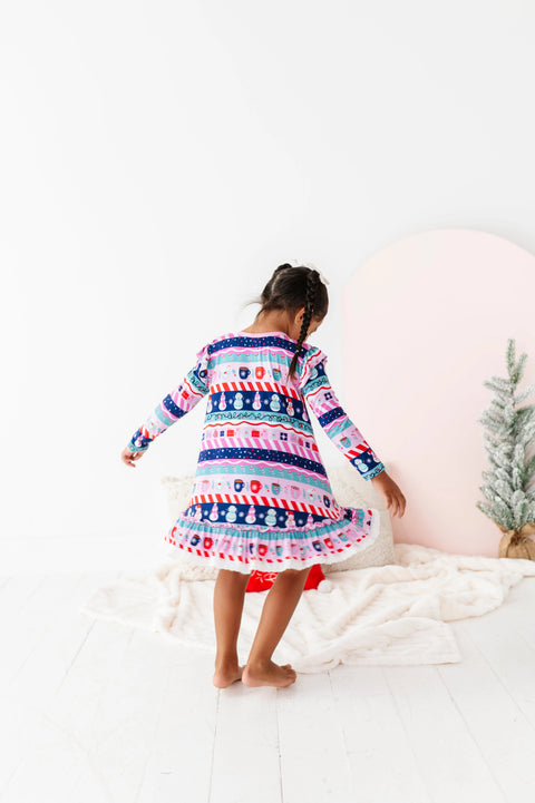 Whimsical Winters Girl's Nightgown - Kiki + Lulu