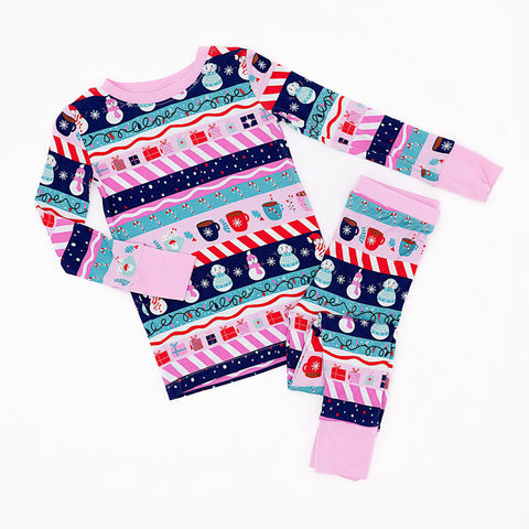 Whimsical Winters Kids Pajama Set - Kiki + Lulu