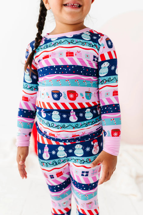 Whimsical Winters Kids Pajama Set - Kiki + Lulu