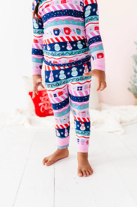 Whimsical Winters Kids Pajama Set - Kiki + Lulu