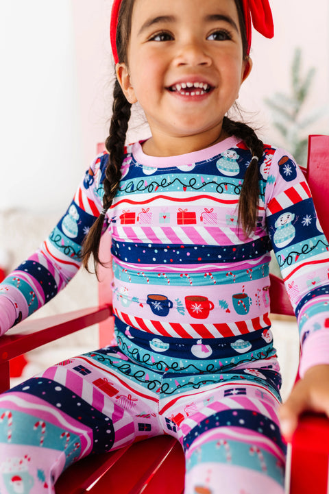 Whimsical Winters Kids Pajama Set - Kiki + Lulu