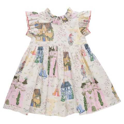 Girls Jennifer Dress - Whimsical Castle