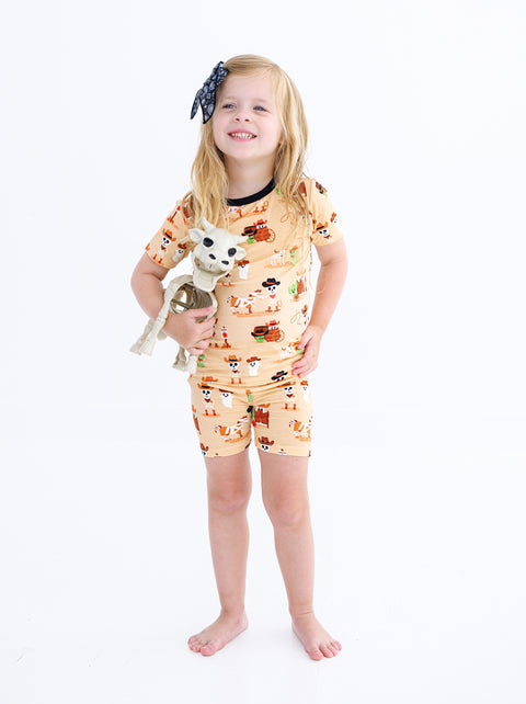 Willie Glow In The Dark 2-Piece Pajamas with Shorts - Birdie Bean