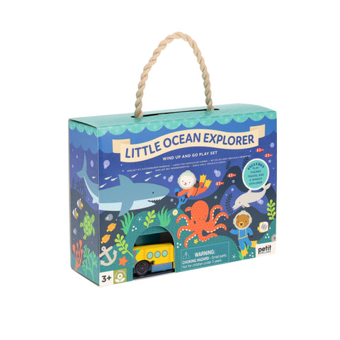 Wind Up + Go Play Set (Ocean Explorer) - Petit Collage