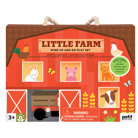 Wind Up + Go Playset (Little Farm) - Petit Collage