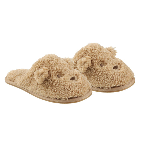 Womens Bear Slippers | Gold - Rylee + Cru