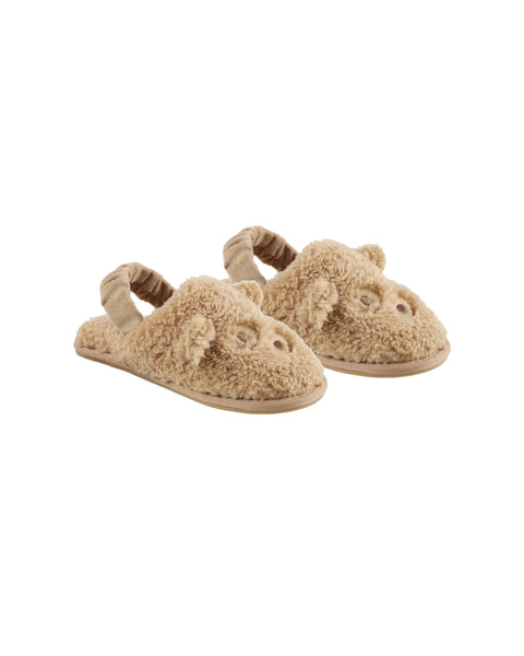 Womens Bear Slippers | Gold - Rylee + Cru