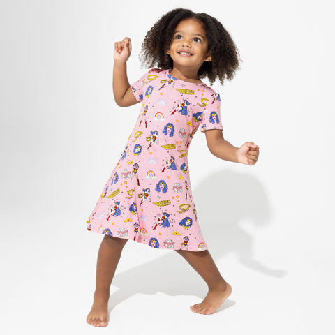 Wonder Woman Bamboo Girls' Dress - Bellabu Bear