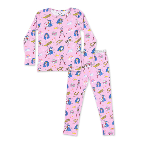 Wonder Woman Bamboo Kids Pajamas - Bellabu Bear