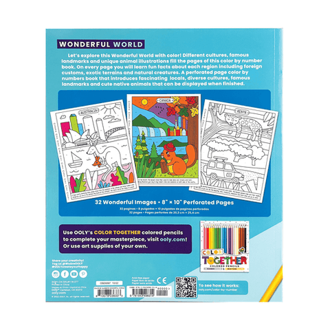 Wonderful World Color By Number Coloring Book - Butterbugboutique