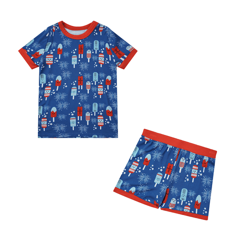 4th of July Bamboo Kids Pajama Set - Emerson and Friends