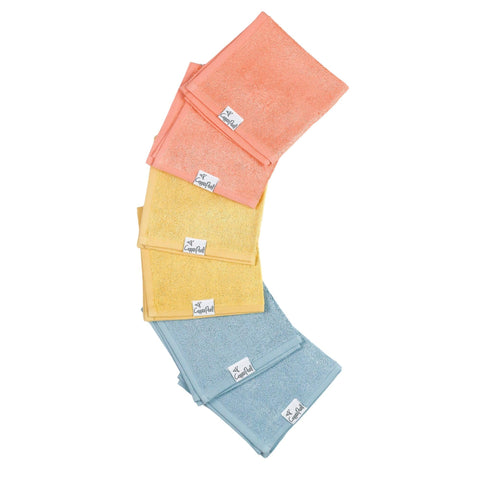 6 Ultra Soft Washcloths - Piper - Copper Pearl