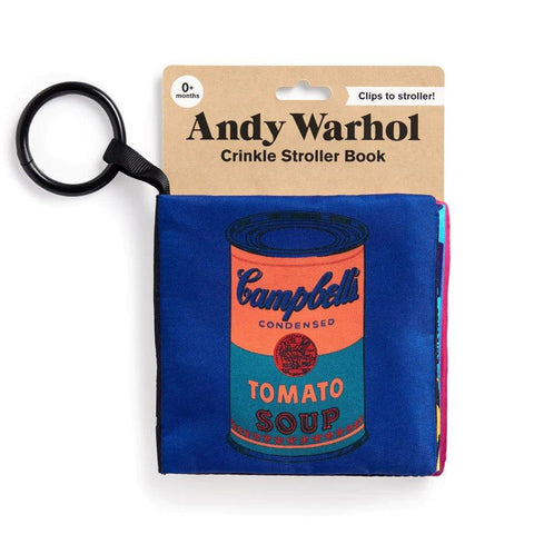 Mudpuppy-Andy Warhol Fabric Crinkle Stroller Book-#Butter_Bug_Boutique#