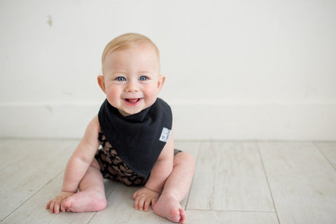 Baby Bandana Bibs - Black Basics - Copper Pearl