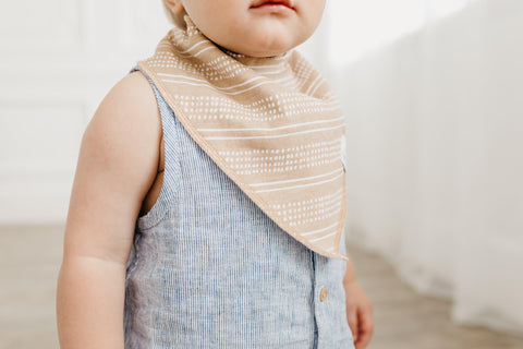 Baby Bandana Bibs - Peanut - Copper Pearl