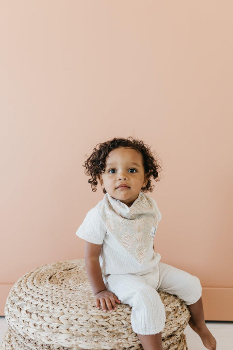 Baby Bandana Bibs - Zara - Copper Pearl