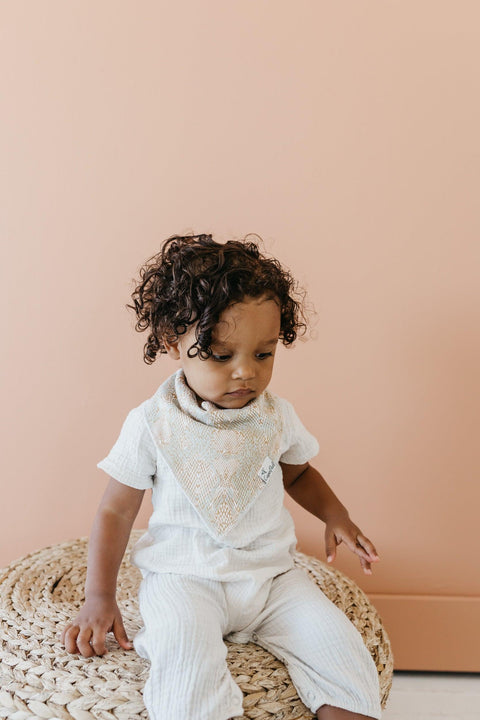 Baby Bandana Bibs - Zara - Copper Pearl